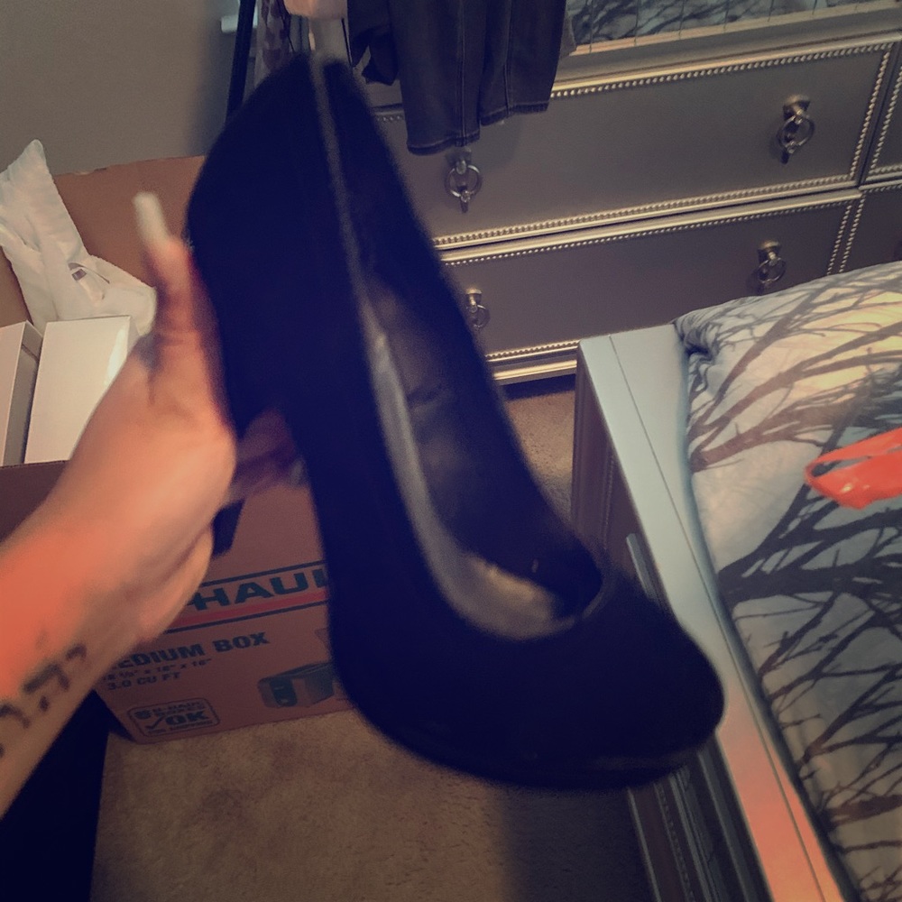 black heels